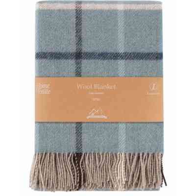 Плед Ardesto Leonardo Alpina 100% шерсть, голубой 140x200 см (ART0704LM) Винница