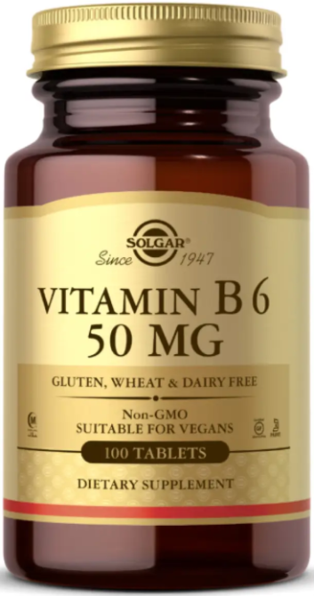 Витамин В6 Solgar Vitamin B6 50mg 100 табr Киев - изображение 1