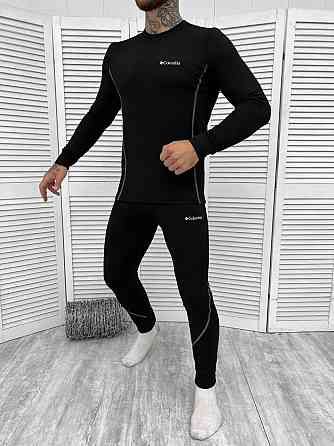 Термобілизна чоловіча Columbia чорна флісова військова термобілизна зимова чоловіча термобілизна   WAR Львів