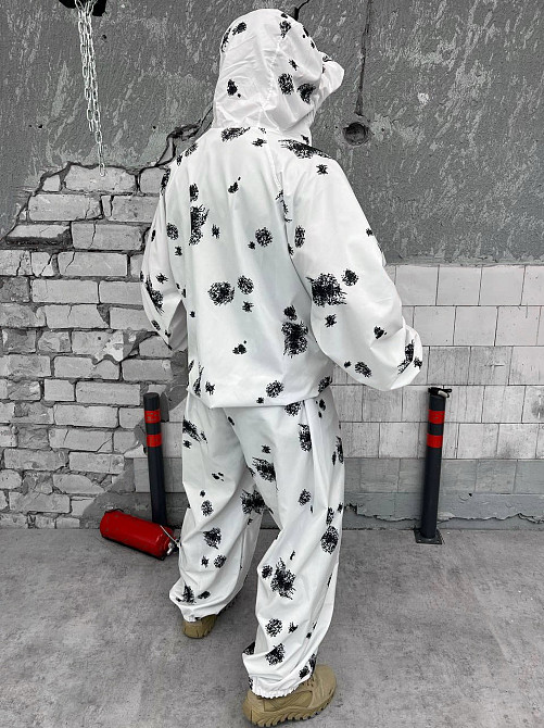 Маскировочный костюм зима белый клякса масхалат Одесса - изображение 2