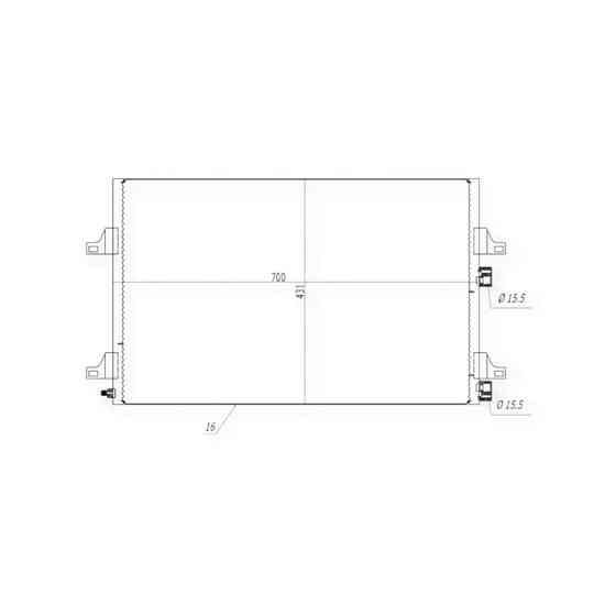 Радиатор Renault Espace 03- кондиционера Мукачево