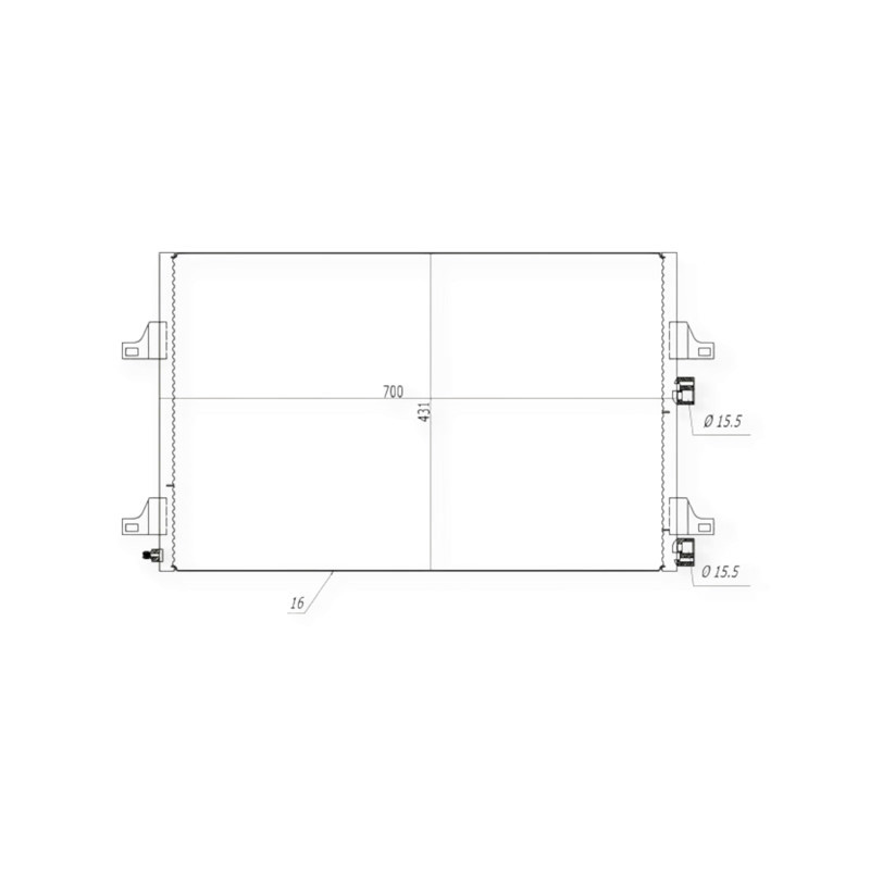 Радиатор Renault Espace 03- кондиционера Мукачево - изображение 1