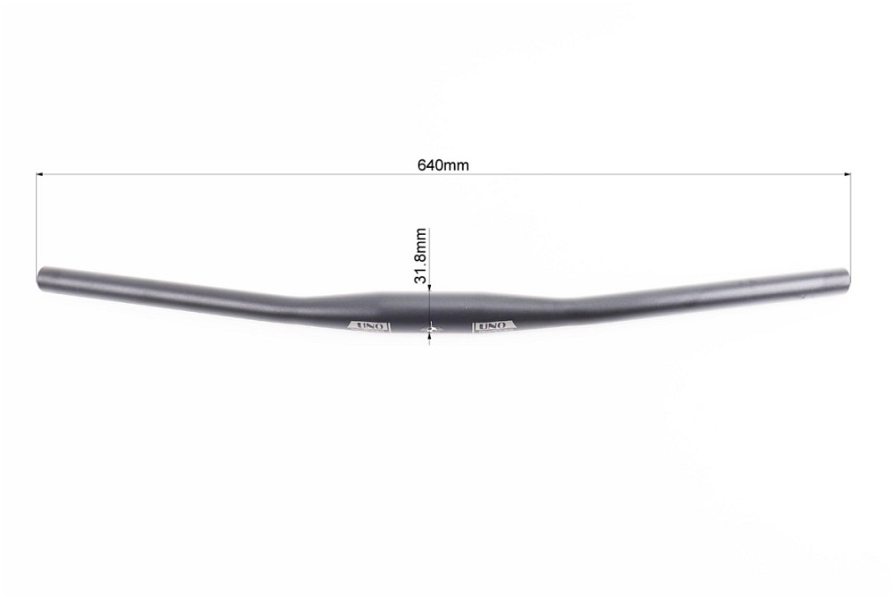 Кермо MTB 31,8х640мм, back sweep 9°, алюмінієве, чорне HB FB-11 Київ - фото 3