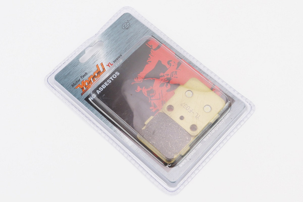 Гальмівні колодки (дискові) Honda ATC 250R / TRX 250 / TRX 420; KAWASAKI KX 80 / KX 100; HUSQVARNA CR 125; YAMAHA-YFS 200; SUZUKI RM100K3, к-кт жовті Киев - изображение 1