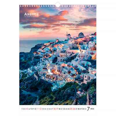 Календар Axent настінний А3 2026 р. Landscapes (8804-26-1-A) Вінниця