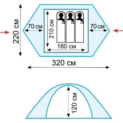Намет Tramp Scout 3 (v2) (TRT-056) Вінниця - фото 7