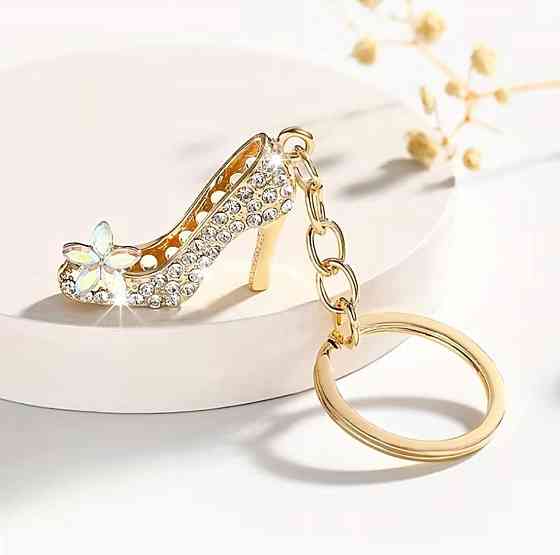 Кафф серьга без прокола с подвесками серебристая клипса на ухо с цепочками украшение Киев