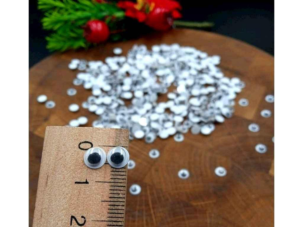 Оченята для іграшок Ø6мм 10гр≈420вічків ЕД-519 ТМ SP Київ - фото 1