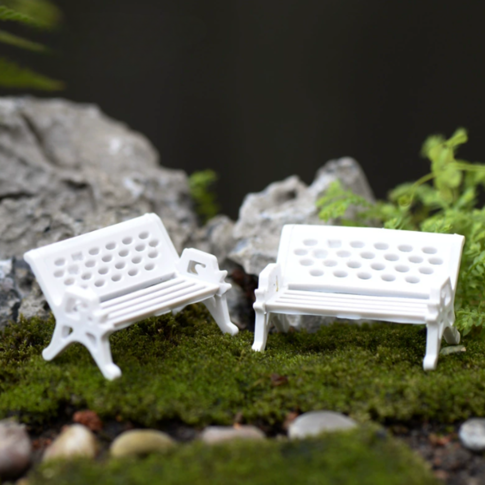 Лавка 3.4 х 1.9 для миниатюры, поделок, макета, мини-сада Белая Одесса - изображение 4