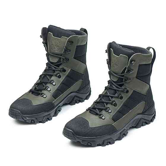 Зимові, справжні чоловічі тактичні черевики, берці, вологостійкі, водонепронекні хакі 42 (28) Харків