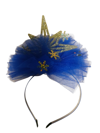 Обруч на новий рік one size синьо-золотистий Київ