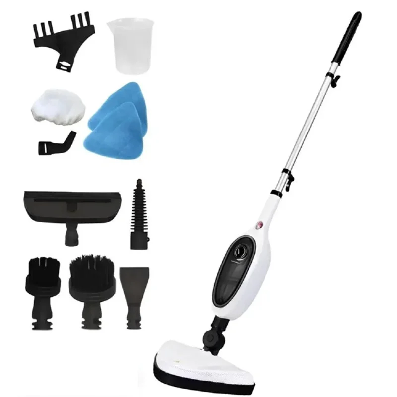 Парова швабра Steam Mop 12в1 2600W біла, електричний швабра-пароочисник для підлоги, килимів, вікон та одягу Одеса - фото 7