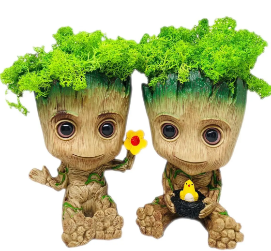 Набір горщиків Грут Groot G8 + G9 зі стабілізованим мохом Вінниця