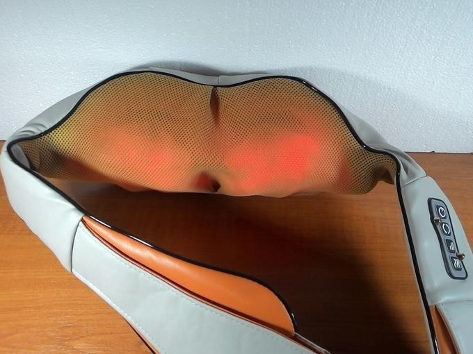 Шиацу массажер для шеи и спины 4 кнопки воротник 55W с функцией подогрева Винница - изображение 10