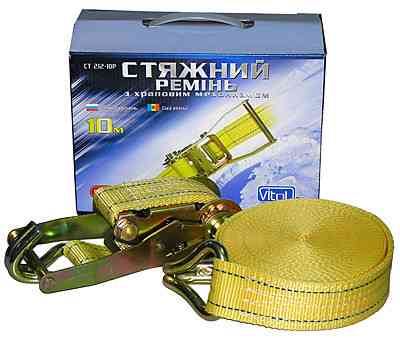 Стяжка вантажу 5T х50мм х10м ST-212-10 YL (color box) (компл.) Вінниця