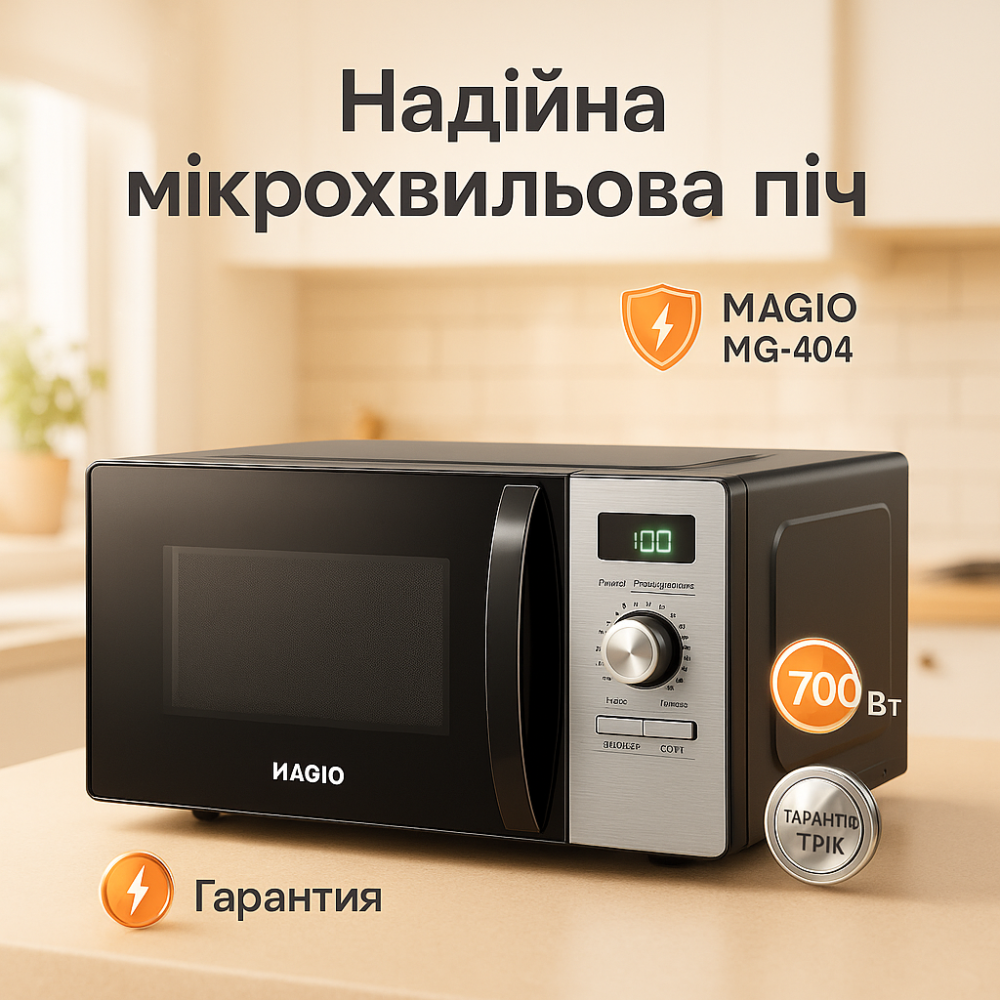 Микроволновка с программами для пиццы MAGIO, Микроволновка из европы для общепита HD-13 Львов - изображение 3