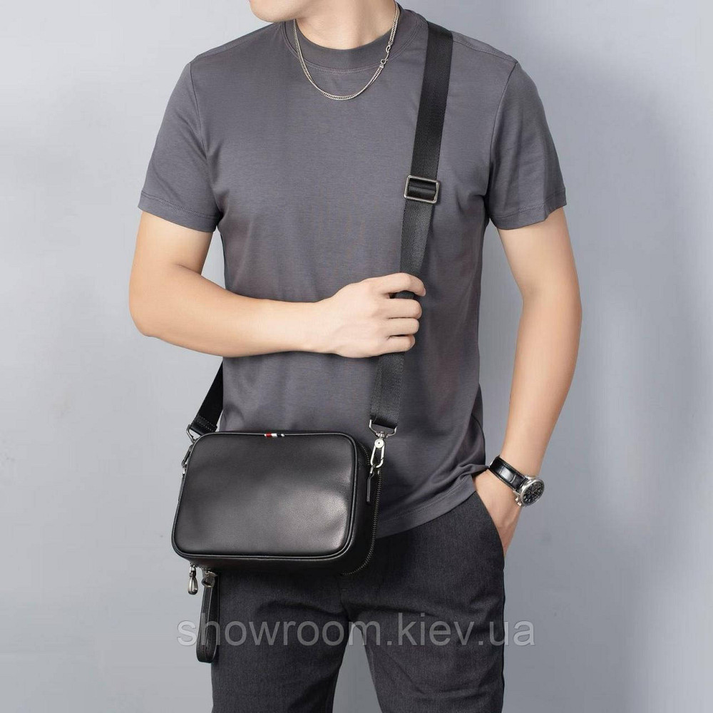 Мужская кожаная барсетка Leather Collection (5012) Киев - изображение 4