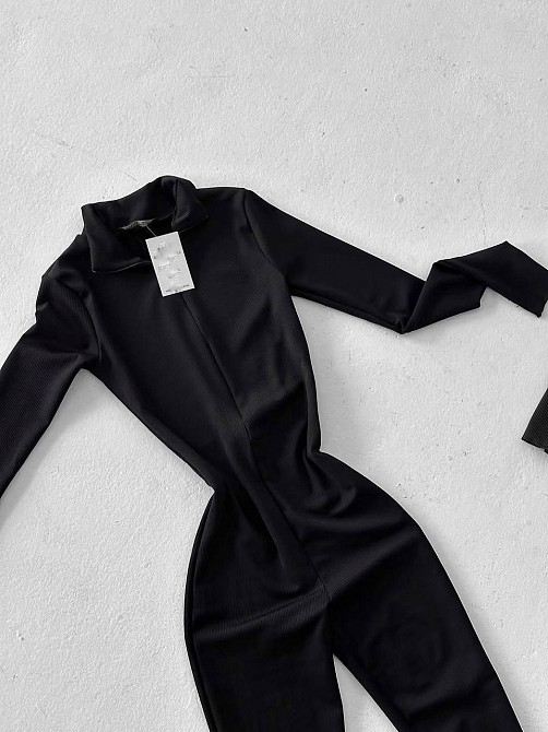 Женский базовый утепленный комбинезон в рубчик с начесом Одесса - изображение 9