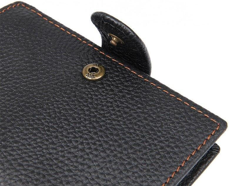 Гаманець чоловічий шкіряний Чорний (Vintage) Київ - фото 4