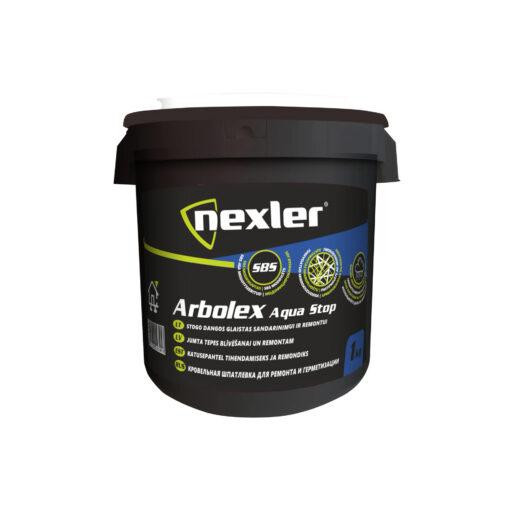 Бітумно-каучукова шпаклівка для ремонту покрівлі Nexler Arbolex Aqua Stop, 1 кг Київ - фото 1