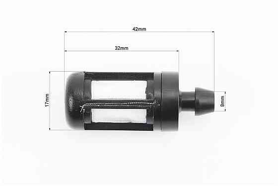 Фільтр паливний - елемент (сітка) d-8,0mm, D-18mm, L-42mm Київ