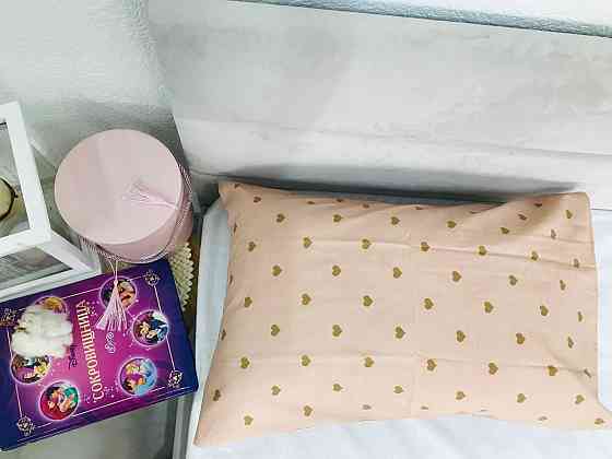 Наволочка Ecotton 40х60 із бязі кремового кольору із сердцями Коломия