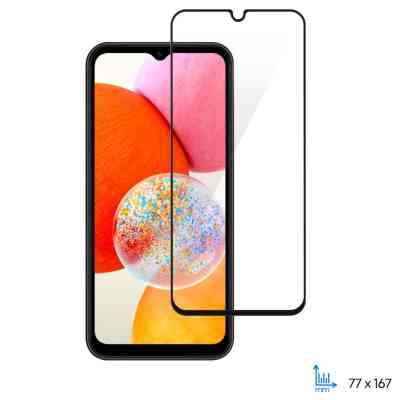 Стекло защитное 2E Samsung Galaxy A14 (A145F) 2.5D FCFG black (2E-G-A14-SMFCFG-BB) Винница