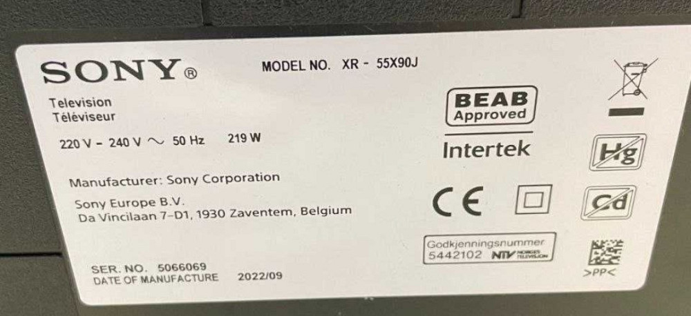 55" Безрамний 9 серія! 4К UHD 120 Гц Smart SONY 55"X 90J Харків - фото 7