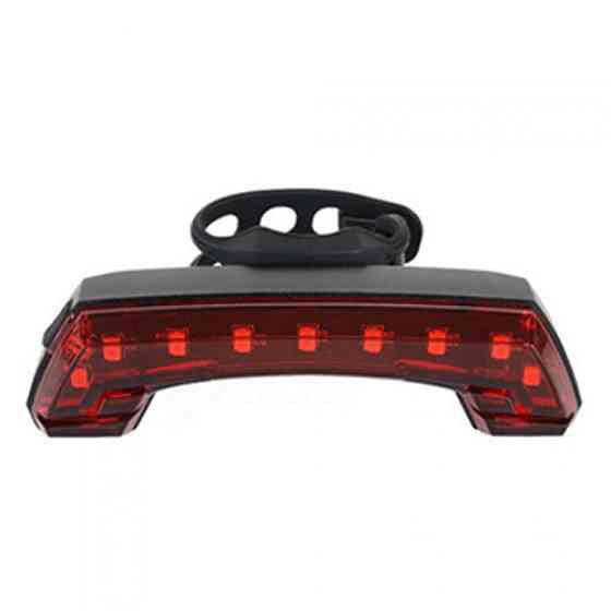 Задня велофара BG-806-11SMD (червоний) ЗУ + micro USB + дзвінок + поворотники Київ