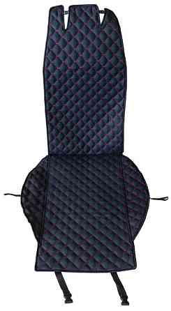 Накидка на сидіння передні (алькантара) PolyteP, к-т (2 шт., червона строчка) Київ