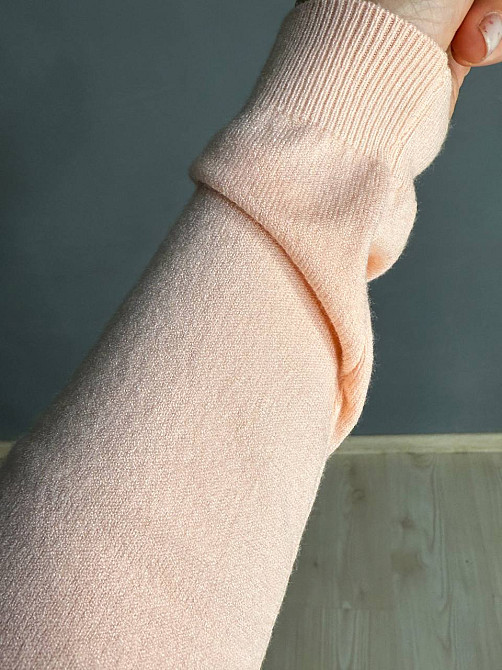 Джемпер жіночий ACCORDDREAM 9377 тонкий светр однотонний базовий, персиковий, one size Київ - фото 15