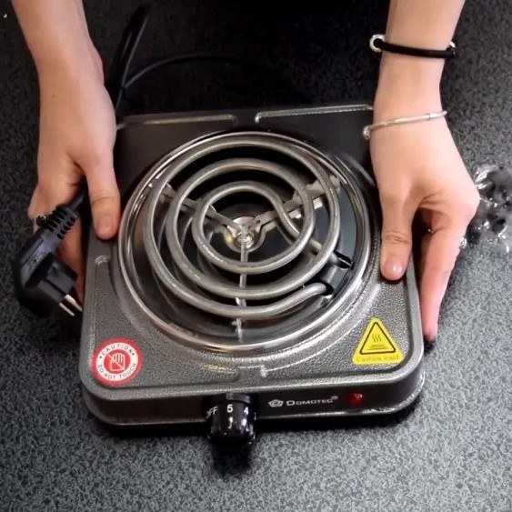 Комфорка електрична Domotec MS-5801 1000 Вт, Кухонна електроплита настільна одноконфорочна YE-94 Львів - фото 8