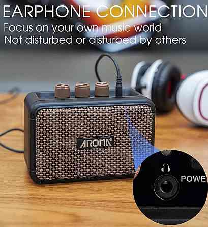 Комбопідсилювач портативний для гітари Aroma AG-04, Bluetooth, 5 ват. Харків