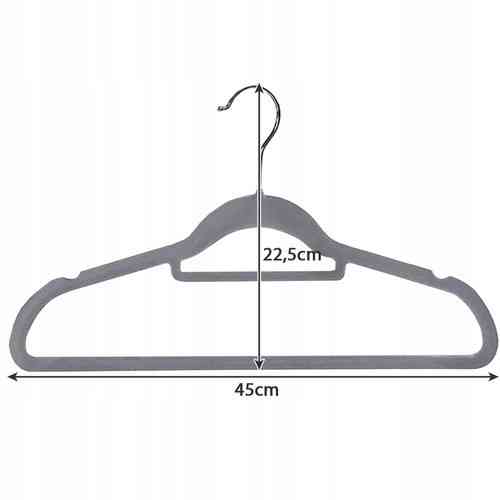 Вешалка велуровые для одежды набор из 20 шт Ruhhy (22535) Grey Нововолынск