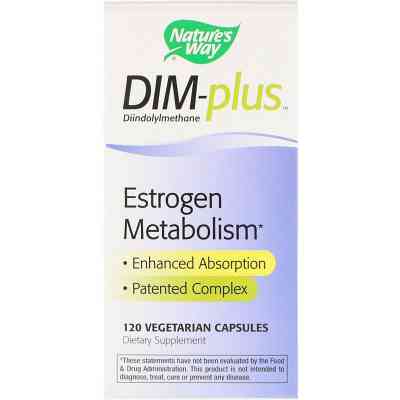 Трави Nature&apos;s Way Метаболізм естрогенів, DIM-plus, Estrogen Metabolism, 120 ка (NWY-14850) Вінниця