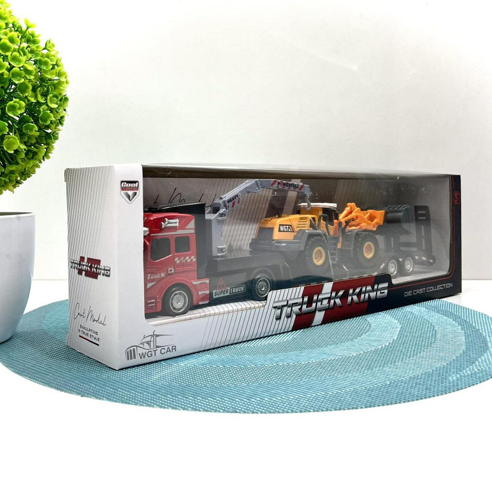 Трейлер із будівельною технікою інерція довжина 32см Вид 2 (2212-10MO) Чернігів - фото 7