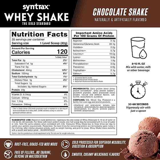 Протеїн Syntrax Whey Shake 2.2 kg (Chocolate) Луцьк