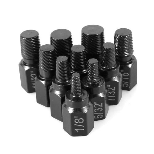 Екстрактори біти 10 шт 1/8-13/22 для пошкоджених болтів, набір сталевих інструментів Київ - фото 8