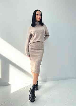 Жіночий ангоровий костюм "Valion" оптом I Батал Мокко, 50-52 Київ