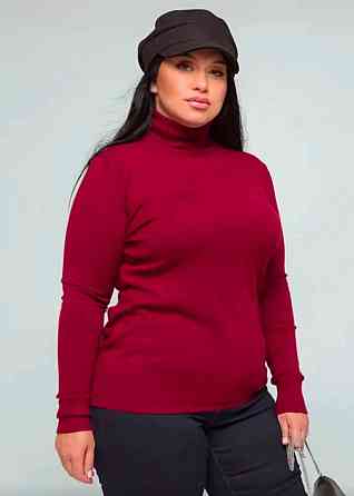 Жіночий повсякденний батальний гольф бавовна, кашемір Бордо Одеса