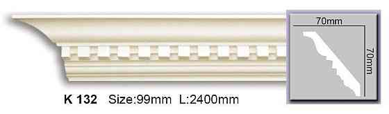 Карниз с орнаментом полиуретановый Harmony K 132 Днепр