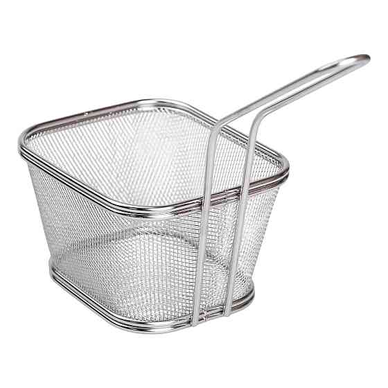 Zhongjing Кошик сервірувальний для подачі фрі та снеків 13х11х7см фритюрниця нержавіюча сталь H Коломыя