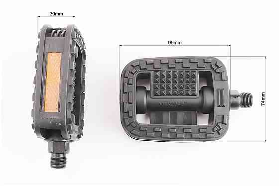 Педалі CITY 9/16" (105x73x27mm) пластикові, чорні C35 Київ