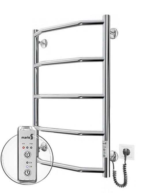 Електрична рушникосушарка Mario Трапеція HP -I 650x430 TR K таймер-регулятор Київ - фото 1