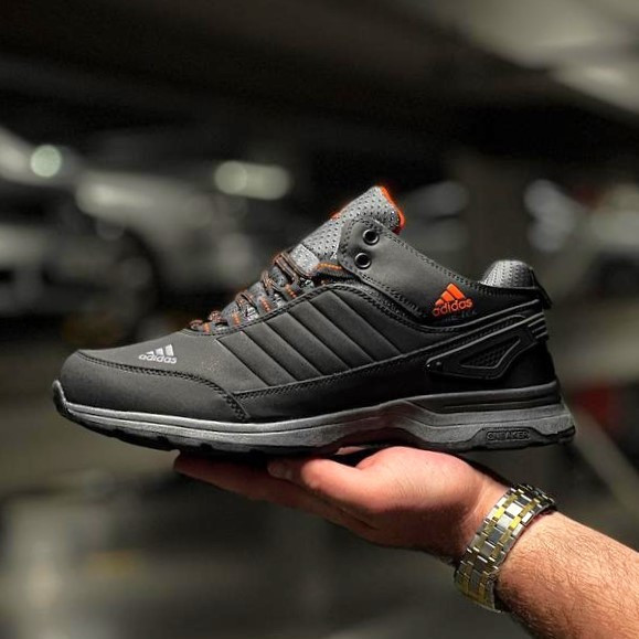 Зимові Кросівки Adidas GORE-TEX Чоловічі Чорні з МЕХОМ Черевики Адідас (розміри: 42,43) ВідеоОбзор Дніпро - фото 2