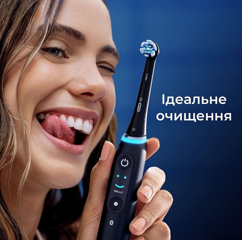 Насадка для зубної електрощітки Braun Oral-B iO RB CBF-4 Ultimate Clean Black (4 шт.) ( 28641 ) Харьков - изображение 9