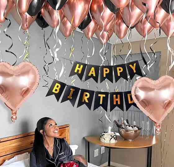 Набор для фотозоны розовое золото 45шт Киев