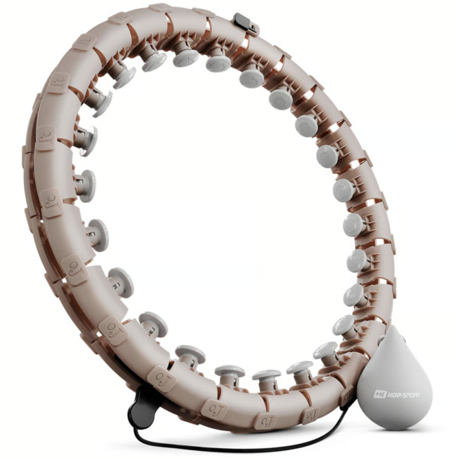 Хулахуп Hop-Sport HS-106HH масажний з обважнювачем бежевий Киев - изображение 1