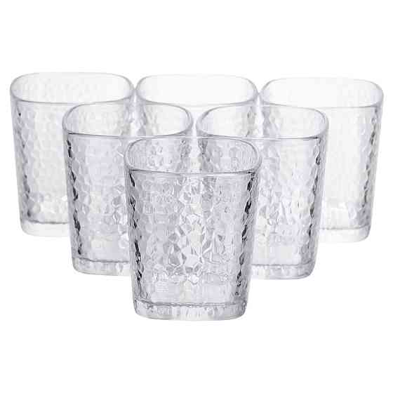 Набір склянок 6 (шт) 250 (мл) для лимонадів, соку, води, коктейлів Прозорий HP-19-AY-1 Коломия