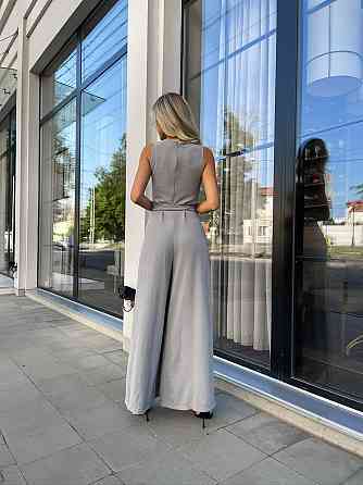 Жіночий комбінезон з широкими брюками "Vita" оптом | Норма і батал Графіт, 46-48 Київ